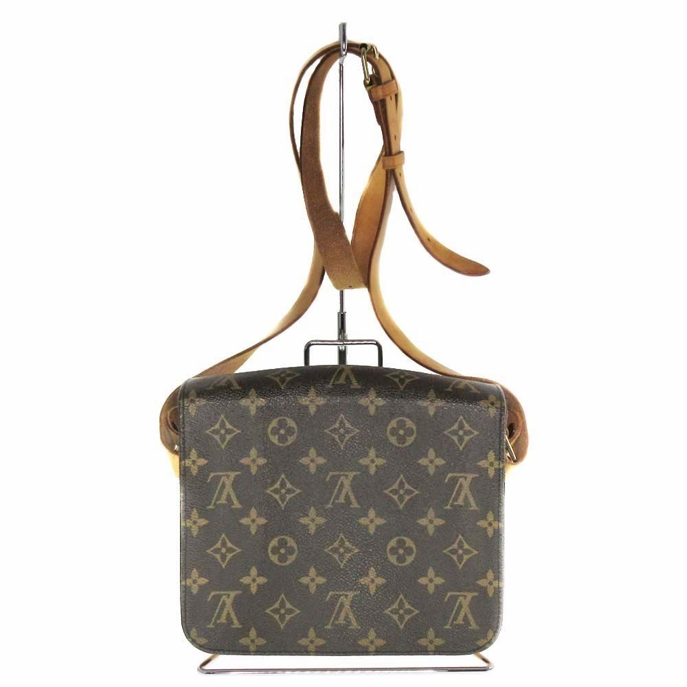 Louis Vuitton Shoulder Monogram Canvas Bag Brown Cartouchiere
